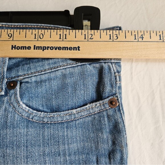 Ezra Fitch Jeans Juniors 12 (26x28.5) Abercrombie Slim Flare Distressed Boho GUC - Picture 7 of 11